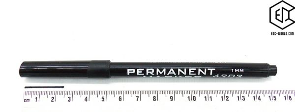 KOH-I-NOOR® Permanent Marker schwarz 1-2 mm